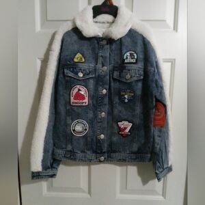 Girls Denim Patch Jacket